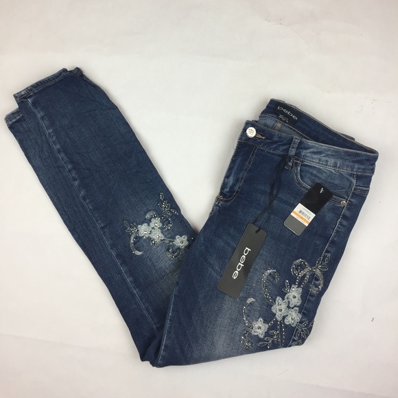 bebe embellished jeans
